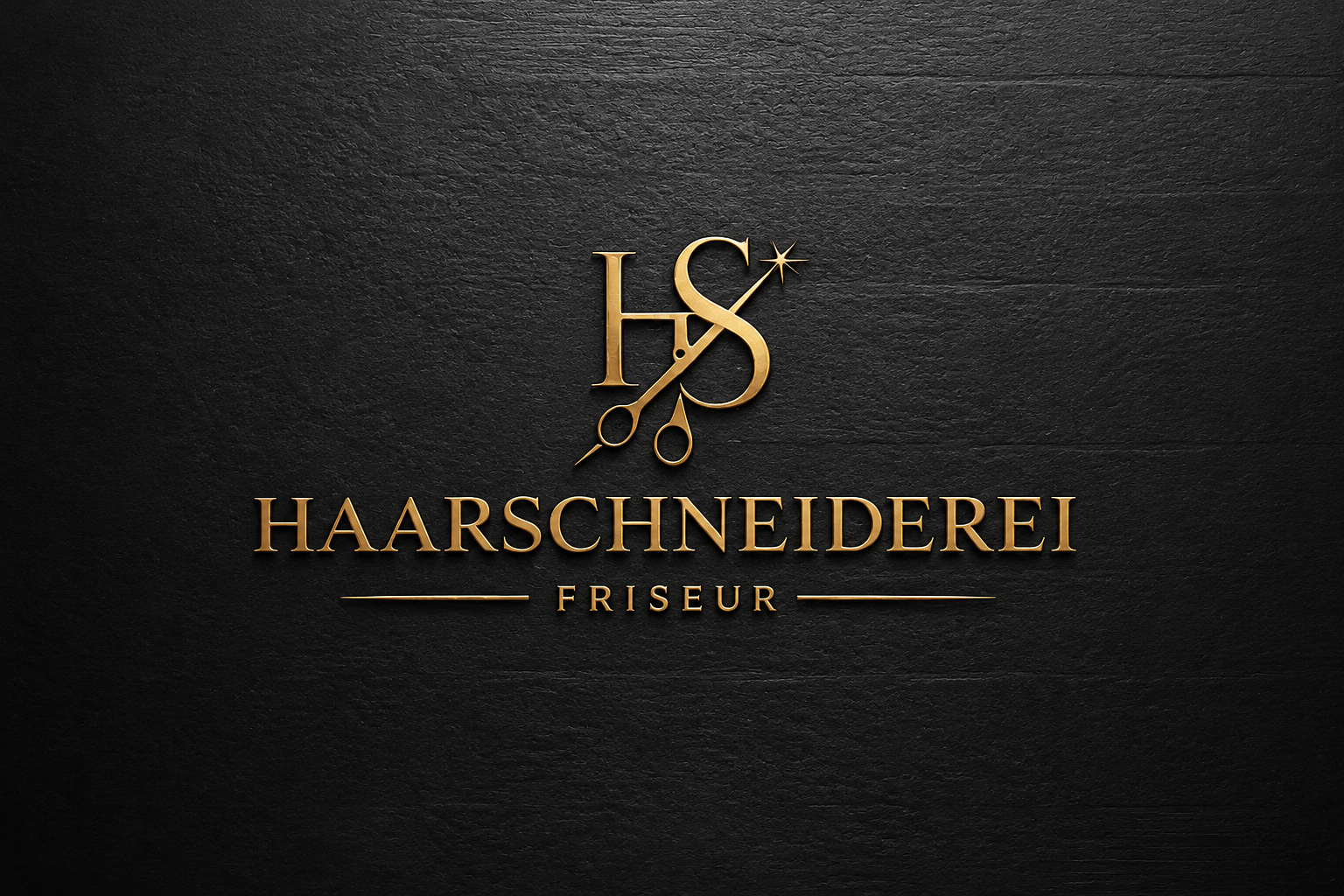 Haarschneiderei Friseur Logo