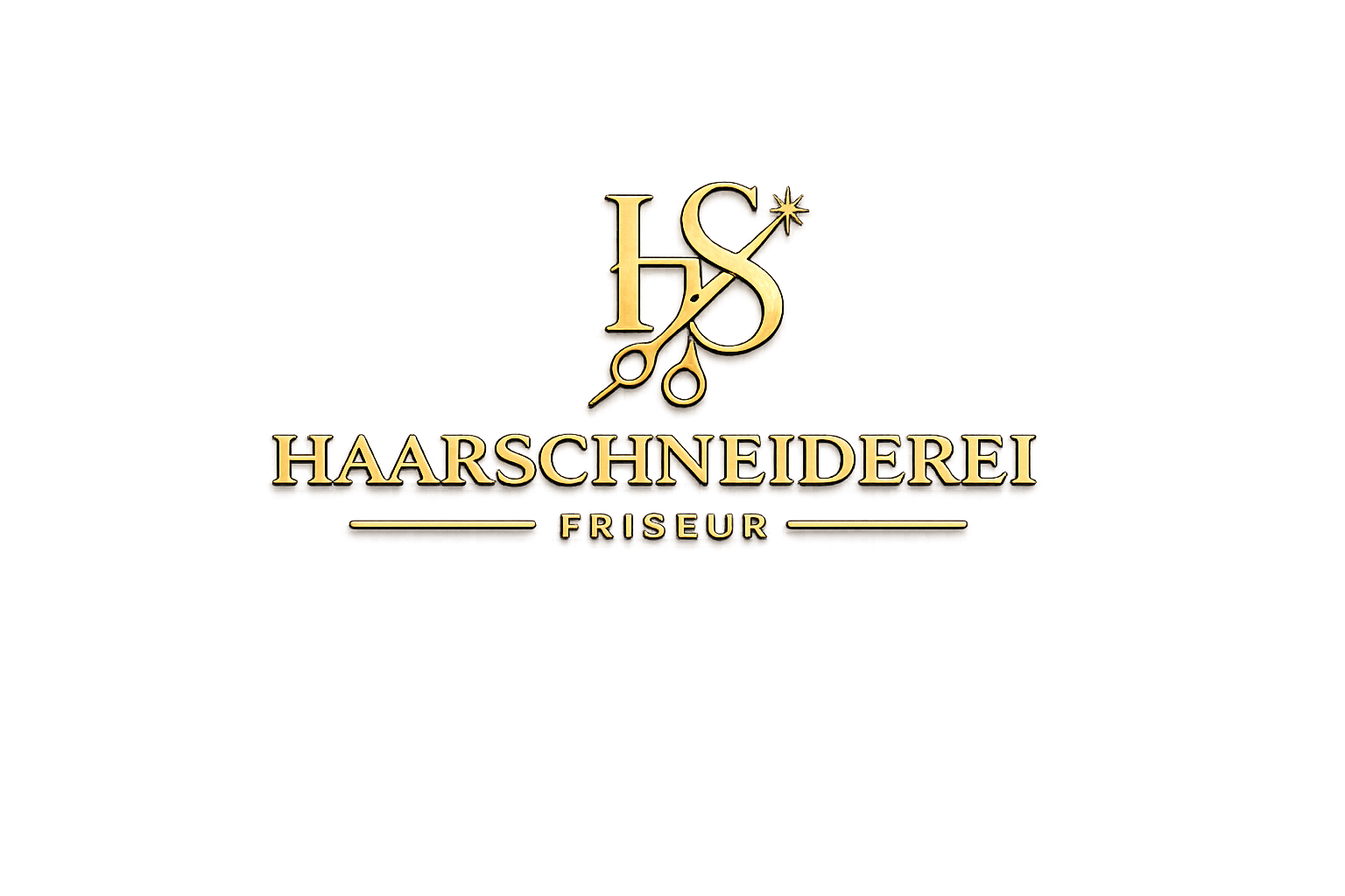 Haarschneiderei Friseur Logo
